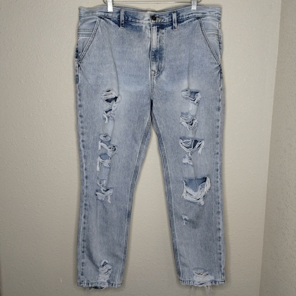 Kancan Nonstretch High Rise Ripped Boyfriend Jean size 31 - Picture 2 of 7